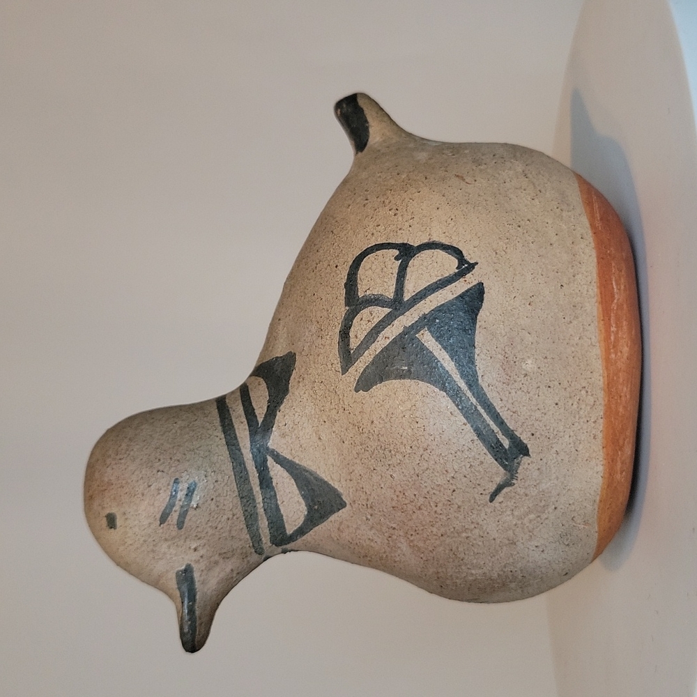 Cochiti Pueblo Zuni Native American Bird Pottery